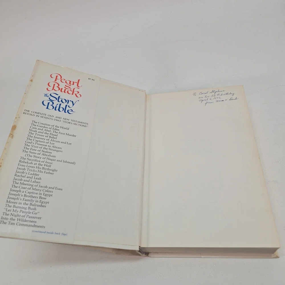 The Story Bible by Pearl S. Buck 1971 Old and New‎ Testament Hardcover